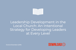 Leadership Development in the Local Church. Podcast